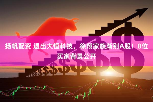 扬帆配资 退出大恒科技，徐翔家族渐别A股！8位买家背景公开
