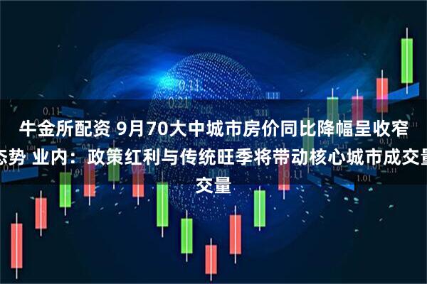 牛金所配资 9月70大中城市房价同比降幅呈收窄态势 业内:政策红利与传统旺季将带动核心城市成交量